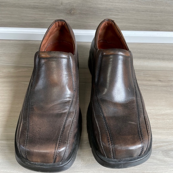 Aldo Loafers Mens 42 Sz 9 Brown Slip On Bicycle Toe Casual Comfort Shoes Leather main image 4